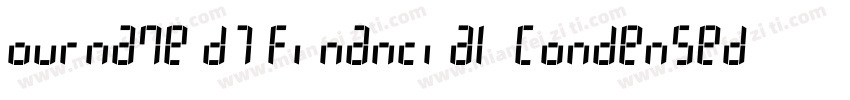 ourname D7 Financial Condensed字体转换